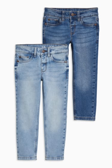 Copii - Multipack 2 perechi - straight jeans - denim-albastru