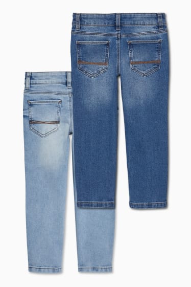 Kinder - Multipack 2er - Straight Jeans - jeansblau