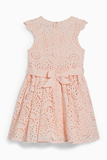 Bambine - Vestito - per le feste - pesca