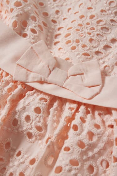 Bambine - Vestito - per le feste - pesca