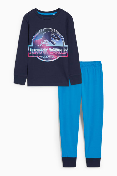 Nen/a - Jurassic World - pijama - 2 peces - blau fosc