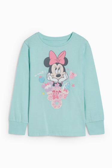 Kinderen - Minnie Mouse - pyjama - 2-delig - mintgroen