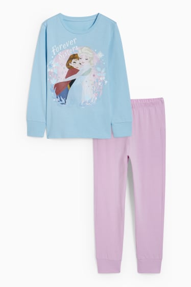 Copii - Frozen - pijama - 2 piese - albastru deschis