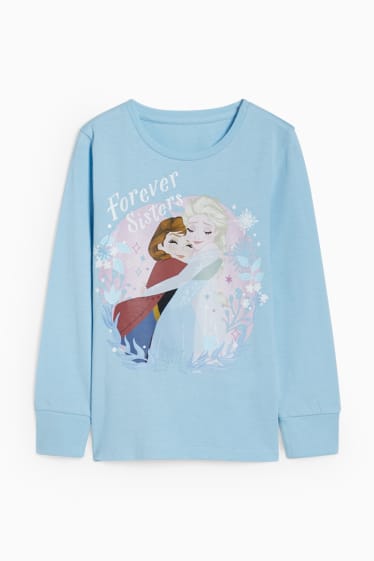 Children Girls - Frozen - pyjamas - 2 piece - light blue