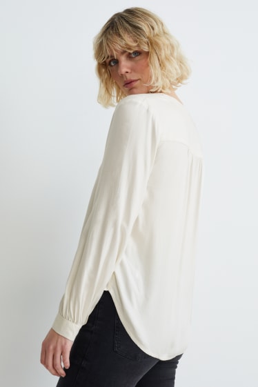 Donna - Blusa - bianco crema