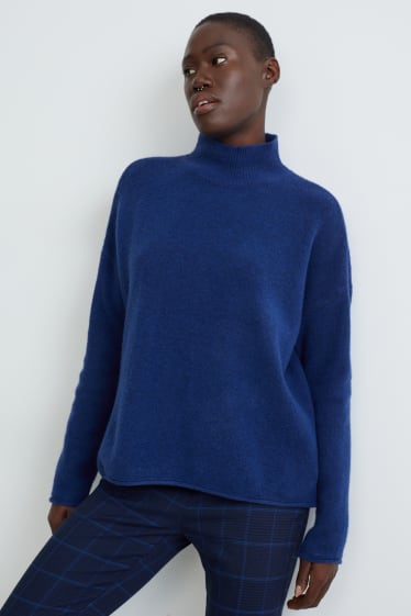 Damen - Pullover - blau