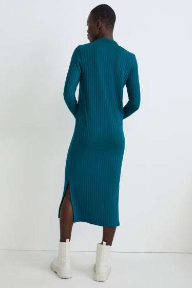 Donna - Vestito aderente - verde scuro