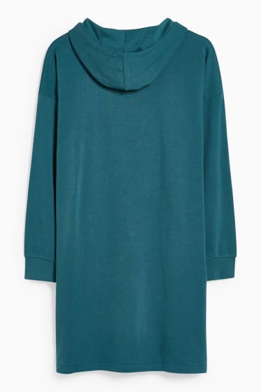 Femmes - CLOCKHOUSE - robe en molleton à capuche - vert