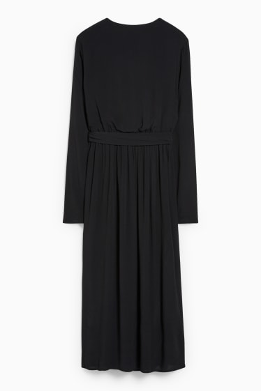 Women - Wrap dress - black