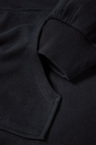 Femmes - CLOCKHOUSE - robe en molleton à capuche - noir
