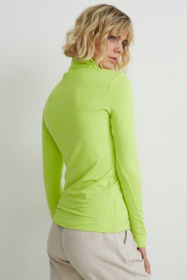 Donna - Maglia dolcevita - verde chiaro