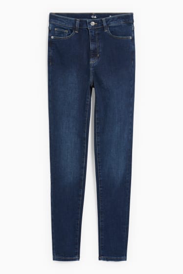 Femei - Curvy jeans - talie înaltă - skinny fit - LYCRA® - denim-albastru