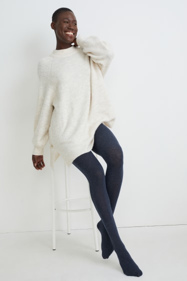 Dona - Leotards - blau fosc jaspiat