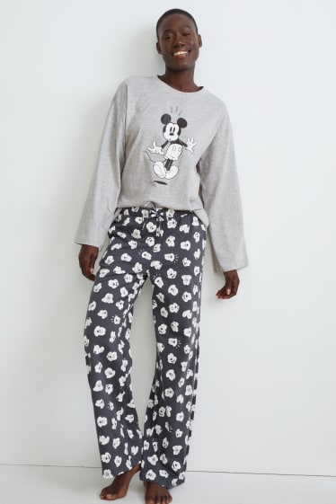 Femmes - Pyjama - Mickey Mouse - gris clair chiné