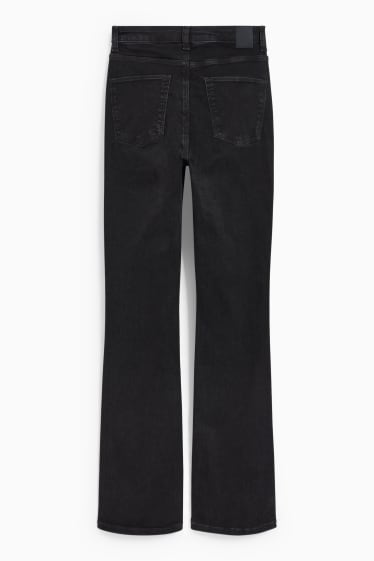 Damen - Curvy Jeans - High Waist - Bootcut - LYCRA® - schwarz