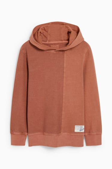 Kinder Buben - Hoodie - dunkelorange