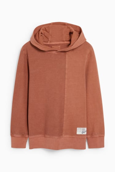 Niños - Sudadera con capucha - naranja oscuro