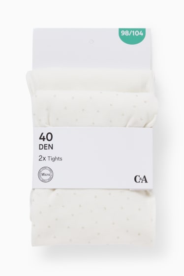 Nena - Paquet de 2 - mitges fines - 40 DEN - blanc neu