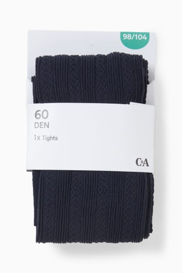 Bambine - Collant - 60 den - blu scuro