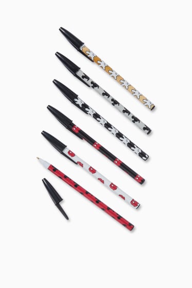 Hombre - Disney - set de bolígrafos - 6 piezas - negro