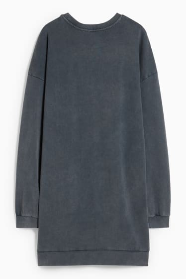 Femmes - CLOCKHOUSE - robe en molleton - gris foncé