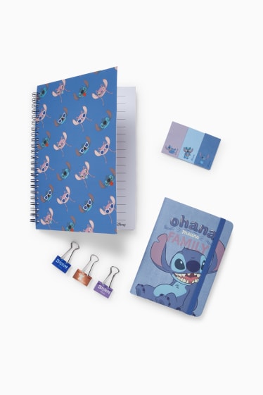 Heren - Lilo & Stitch - schrijfset - 4-delig - blauw