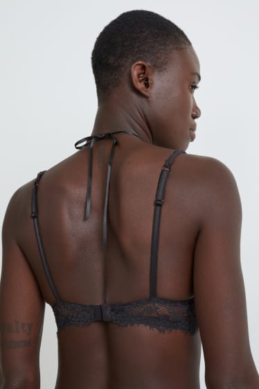 Femmes - Soutien-gorge à armature - DEMI - ampliforme - noir