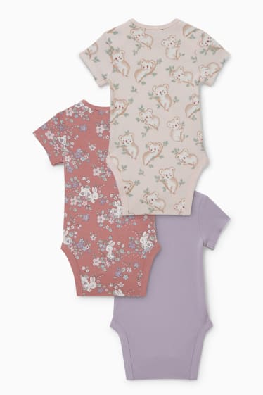 Babys - Set van 3 - rompertje - roze