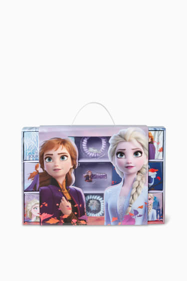 Kinder Mädchen - Die Eiskönigin - Geschenkbox Haar-Set - 11 teilig - flieder