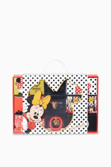 Niños - Minnie Mouse - set para el cabello en caja de regalo - 11 piezas - rojo