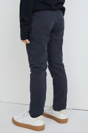 Copii - Multipack 2 perechi - pantaloni - slim fit - albastru / negru