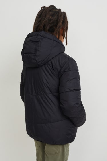 Kinder Jungen - Wendejacke - schwarz