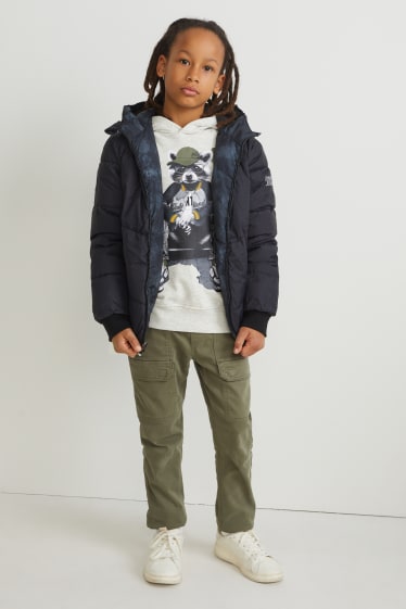 Kinder Jungen - Wendejacke - schwarz