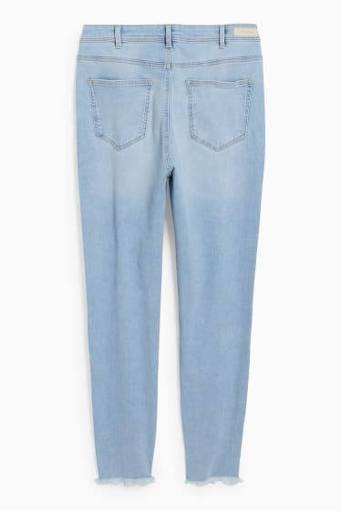 Jóvenes - CLOCKHOUSE - skinny jeans - high waist - vaqueros - azul claro