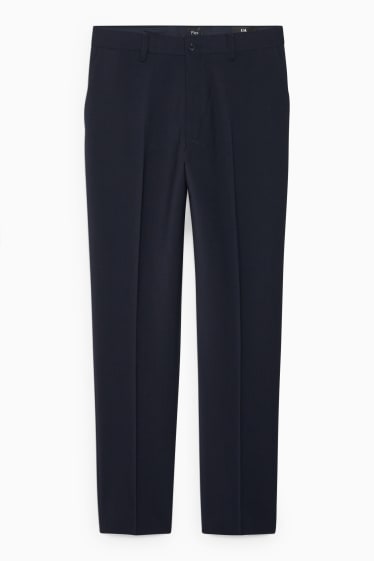 Men - Mix-and-match suit trousers - regular fit - stretch - new wool blend - dark blue