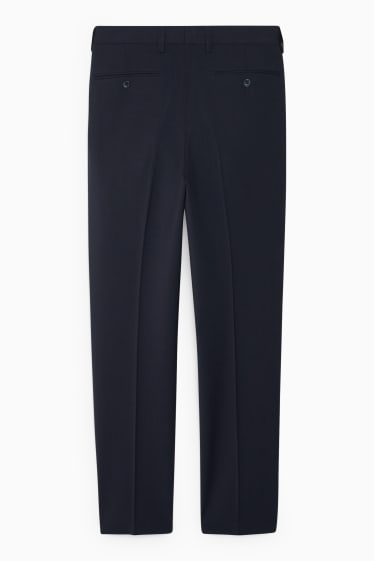 Men - Mix-and-match suit trousers - regular fit - stretch - new wool blend - dark blue