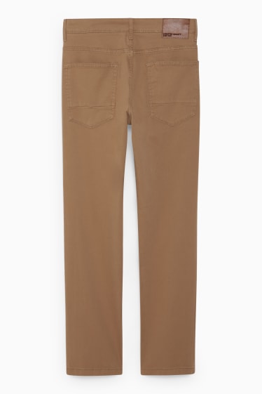 Hommes - Pantalon - slim fit - Flex - marron clair