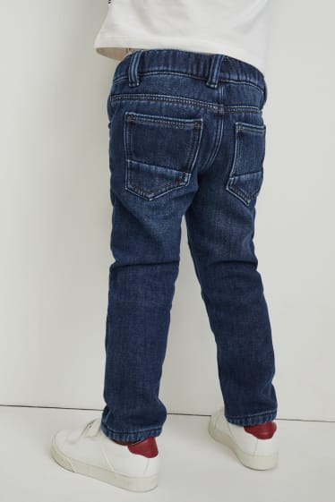 Niños - Slim jeans - vaqueros térmicos - vaqueros - azul oscuro