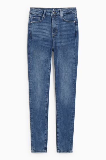Femei - Curvy jeans - talie înaltă - skinny fit - LYCRA® - denim-albastru