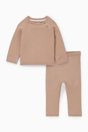 Bébés - Ensemble bébé - 2 pièces - beige