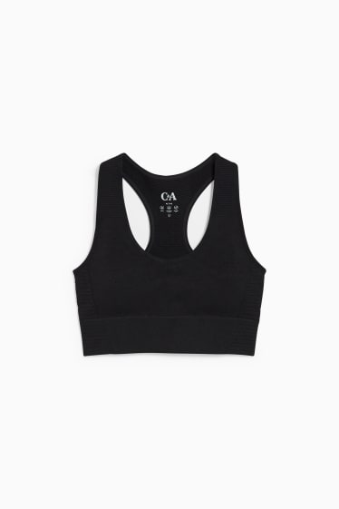 Women - Sports bra - padded - LYCRA® - black