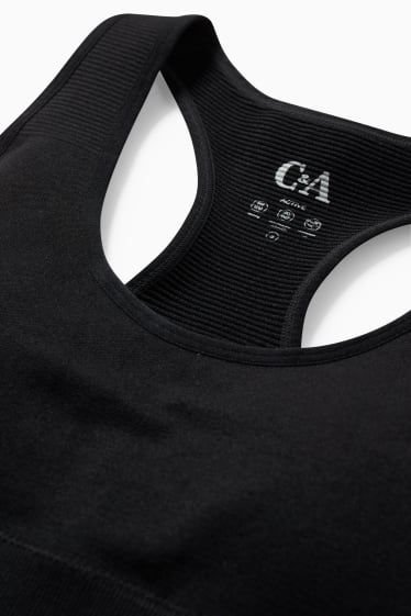 Femei - Sutien funcțional - vătuit - LYCRA® - negru