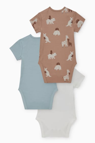 Baby Jungen - Multipack 3er - Baby-Body - weiß