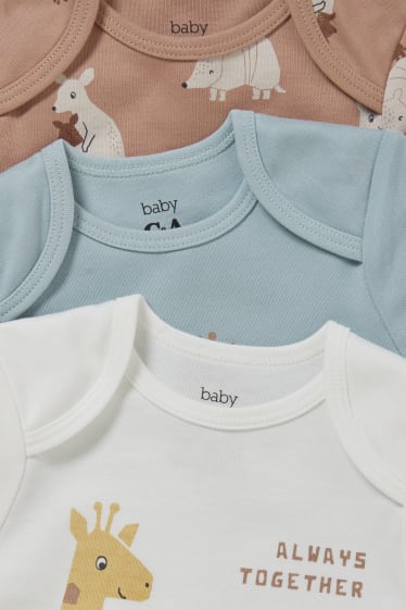 Baby Jungen - Multipack 3er - Baby-Body - weiß
