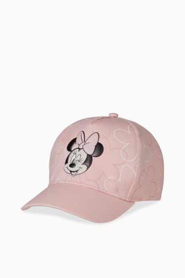 Children Girls - Minnie Mouse - baseball cap - pink