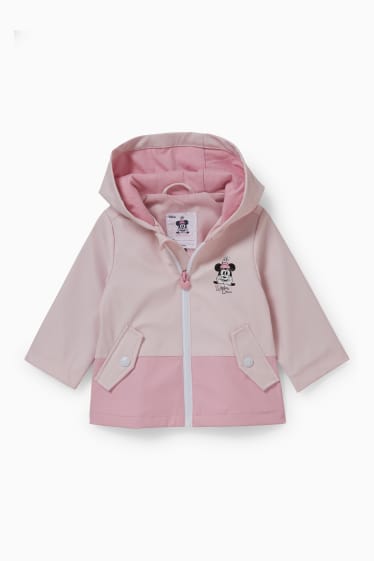 Bebeluși - Minnie Mouse - jachetă cu glugă bebeluși - roz
