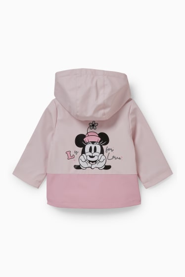 Bebés - Minnie Mouse - chaqueta para bebé con capucha - rosa
