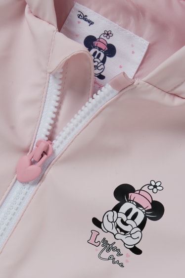 Bebés - Minnie Mouse - chaqueta para bebé con capucha - rosa