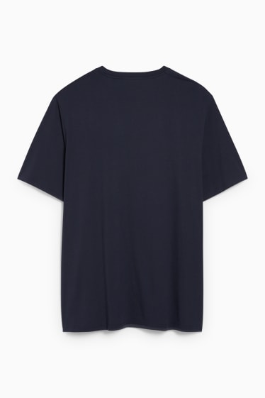 Uomo - T-shirt - blu scuro