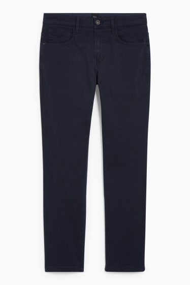 Hommes - Pantalon - slim fit - Flex - bleu foncé